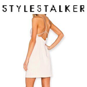 Stylestalker Priscilla Backless Wrap Dress Pale Pink S Elegant Cocktail Party Dr